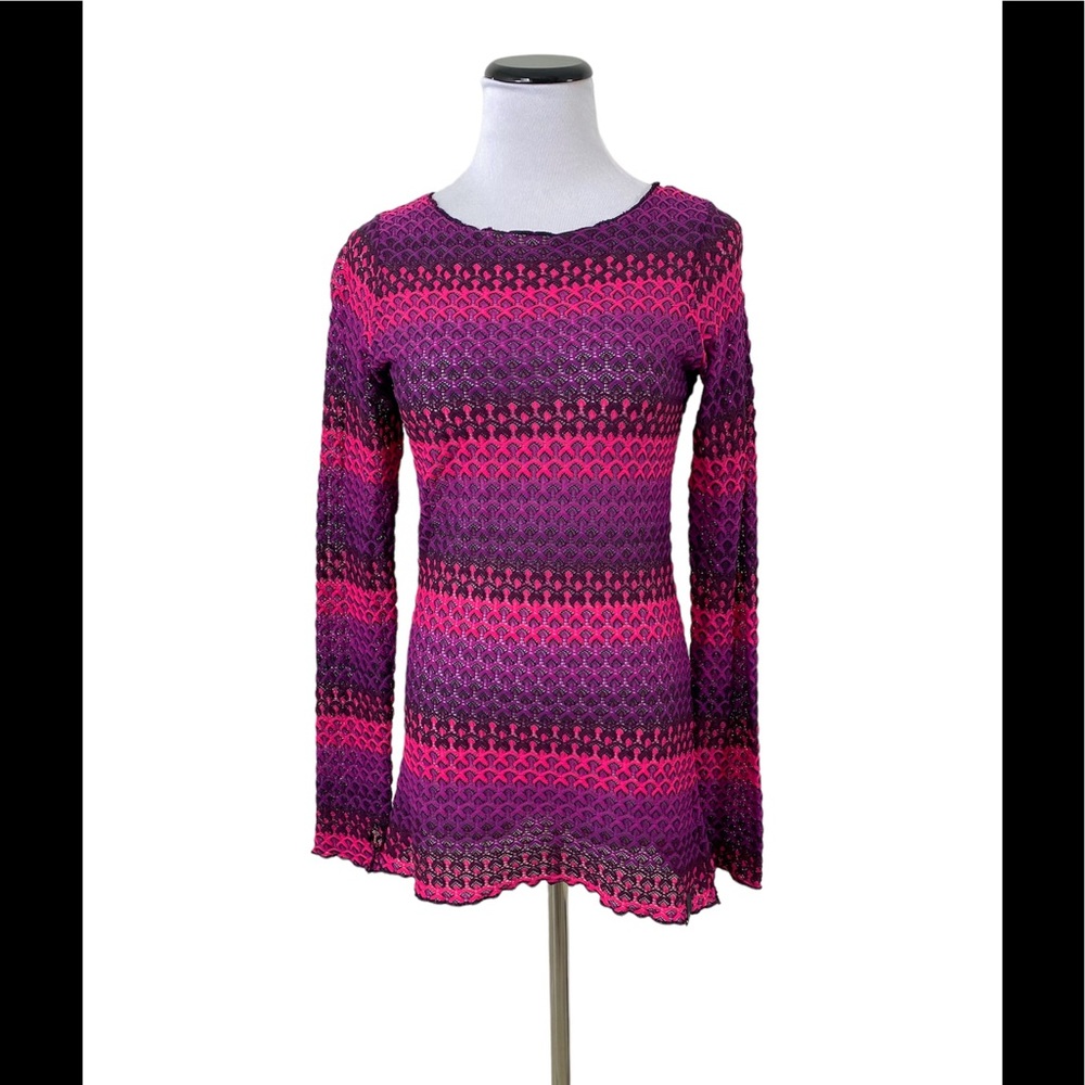 Moving Comfort Semi Sheer Lightweight Top Sz Medium